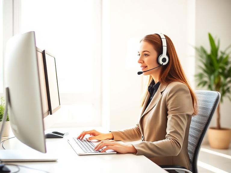 Front Desk & Phone remote specialist at work