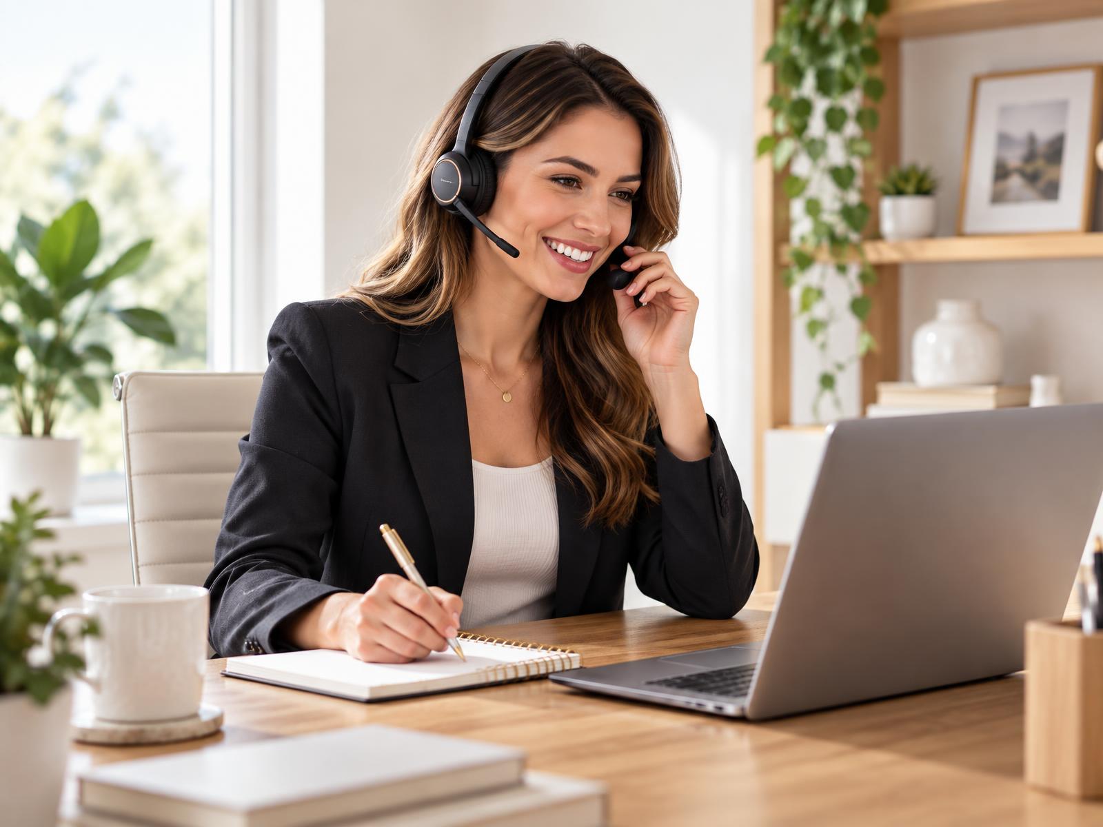 Front Desk & Phone remote specialist at work